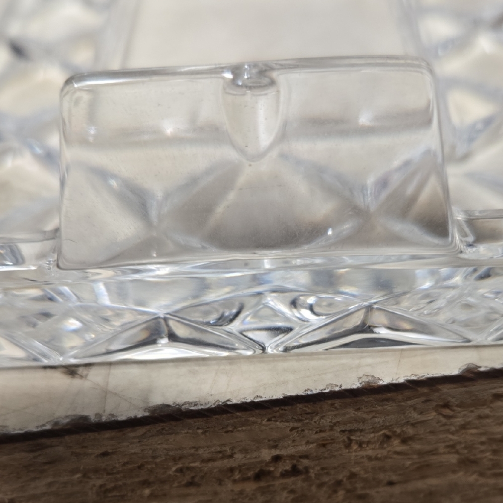 Lenox Clear Crystal Picture Frame Pair with Geometric Bevel - Picture 6 of 6